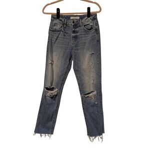 Hidden Jeans from Buckle Women's Boyfriend Jeans Size 26 Raw Hem Distressed